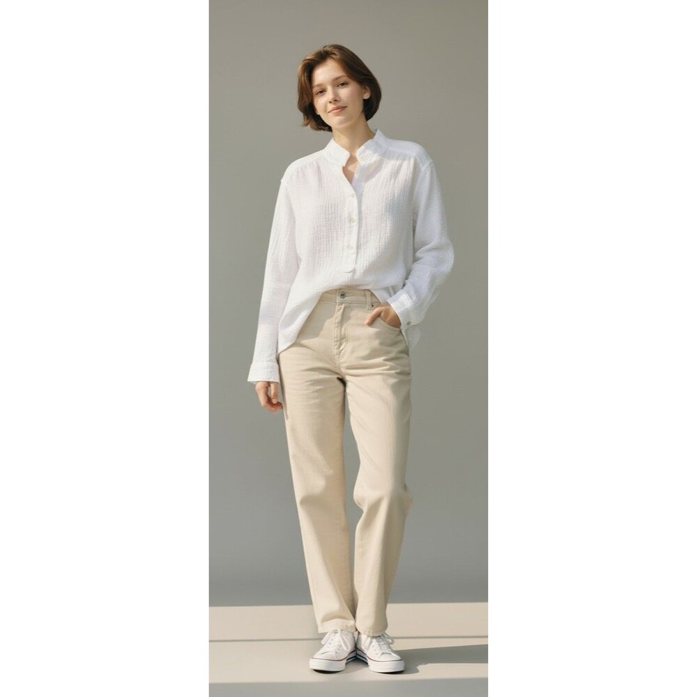 J Jill NEW womens white tab sleeve gauze pullover blouse XL 100% cotton breezy